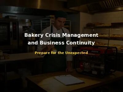 Bakery Crisis Management and Business Continuity Complete Guide