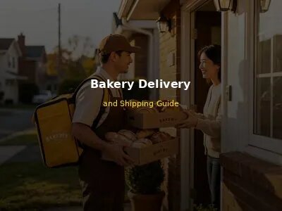 Bakery delivery driver carrying boxes of fresh bread and pastries to a customer's door, professional bakery delivery
