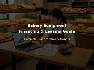 Bakery owner look overing financial documents for equipment financing