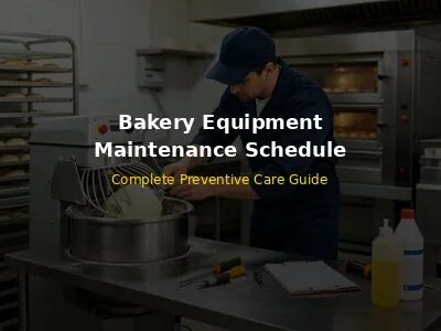 Bakery Maintenance Schedule