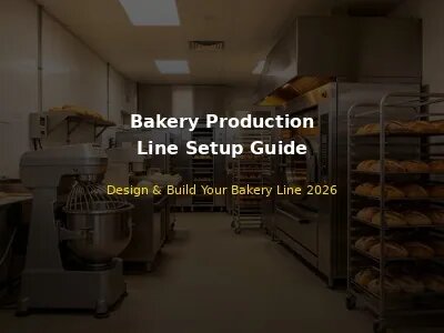 Bakery production line setup - professional bakery with stainless steel equipment arranged in efficient workflow