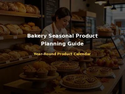 Bakery owner arranging autumn seasonal pastry display with pumpkin spice muffins, apple pies, and cinnamon rolls
