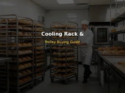 Commercial bakery cooling racks and trolleys with fresh baked bread cooling in modern bakery kitchen