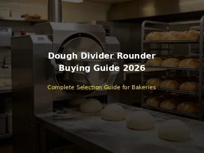 Dough divider rounder buying guide - how to choose the right machine for your bakery
