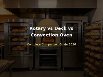 rotary rack oven vs deck oven vs convection oven comparison for commercial bakeries