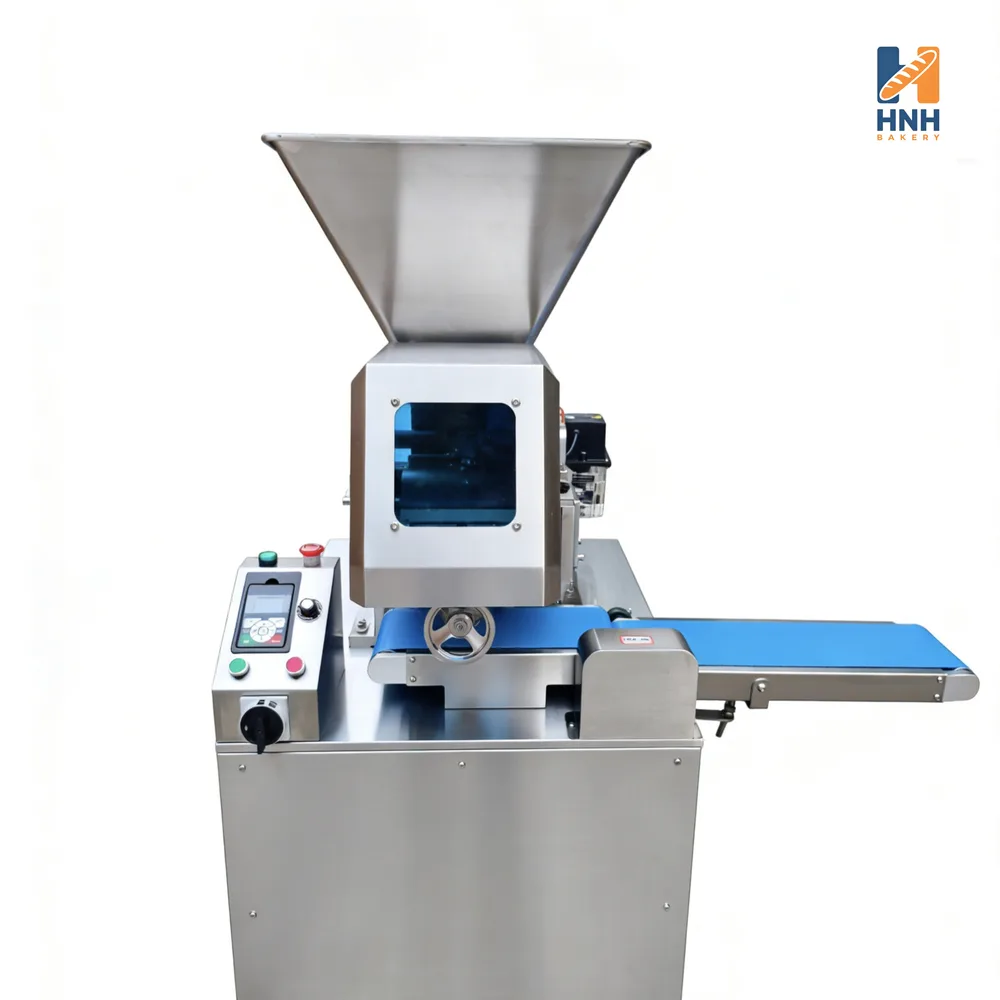 Manual dough divider and conical rounder machine for commercial bakeries
